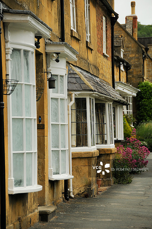 科茨沃尔德石灰岩房屋图片素材