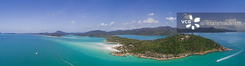 澳大利亚昆士兰州怀特黑文海滩全景图片素材