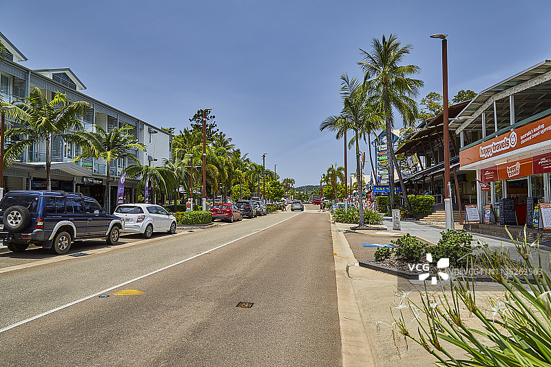 艾尔利海滩主街，昆士兰，澳大利亚图片素材