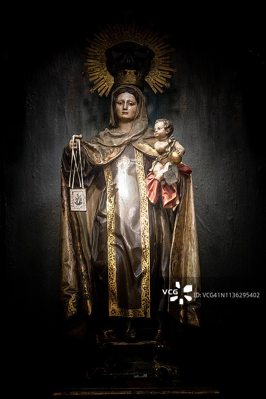 耶稣在西班牙蓬费拉达图片素材