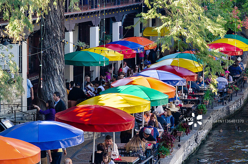 圣安东尼奥河滨步道图片素材