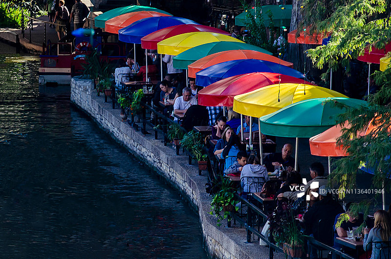 圣安东尼奥河滨步道图片素材