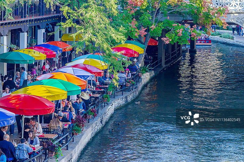 圣安东尼奥河滨步道图片素材