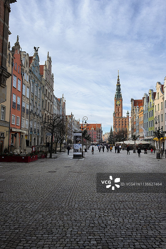 格但斯克老城区图片素材