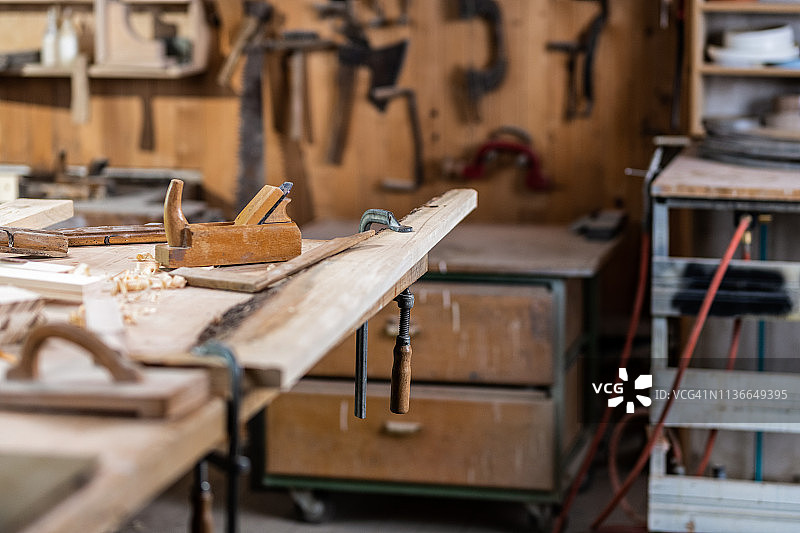 木工工具和木材图片素材