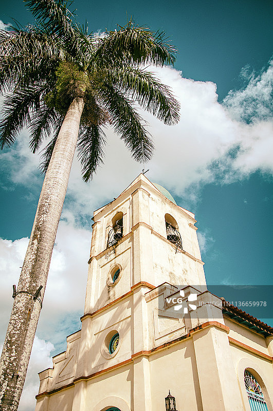 古巴比尼亚莱斯耶稣圣心教堂图片素材