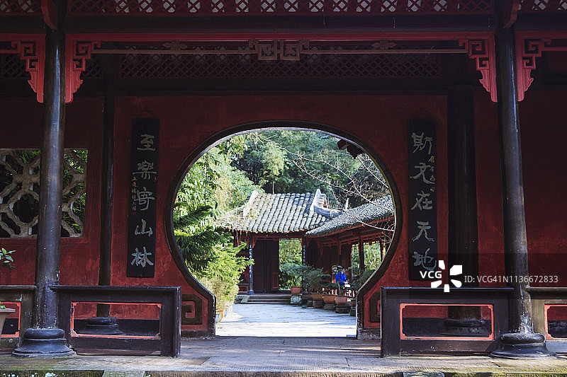 乐山凌云山风景区佛教圣地图片素材