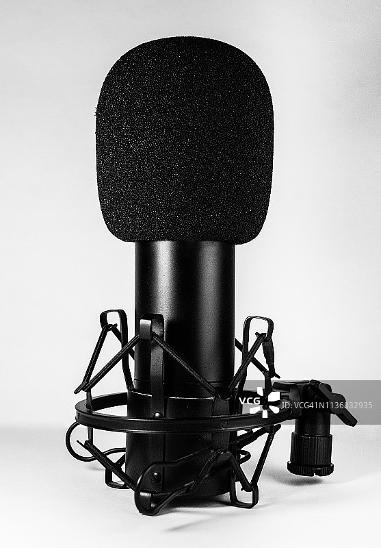 广播录音电容式麦克风图片素材