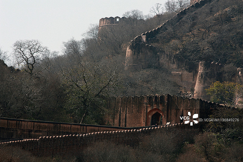 琥珀堡的城墙图片素材