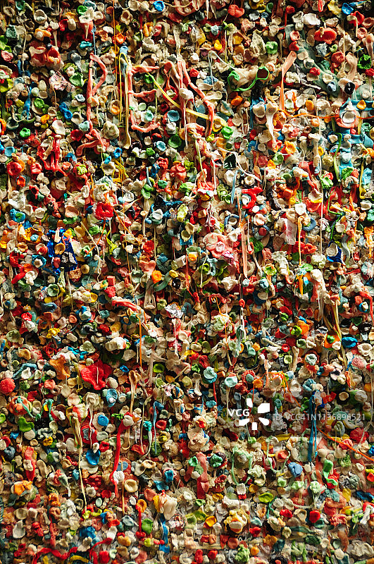 西雅图口香糖墙图片素材