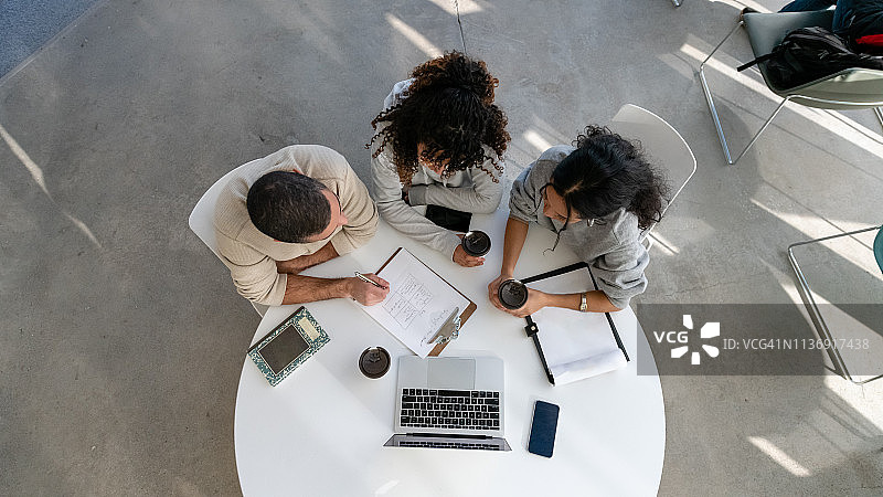 校园会议俯视图图片素材