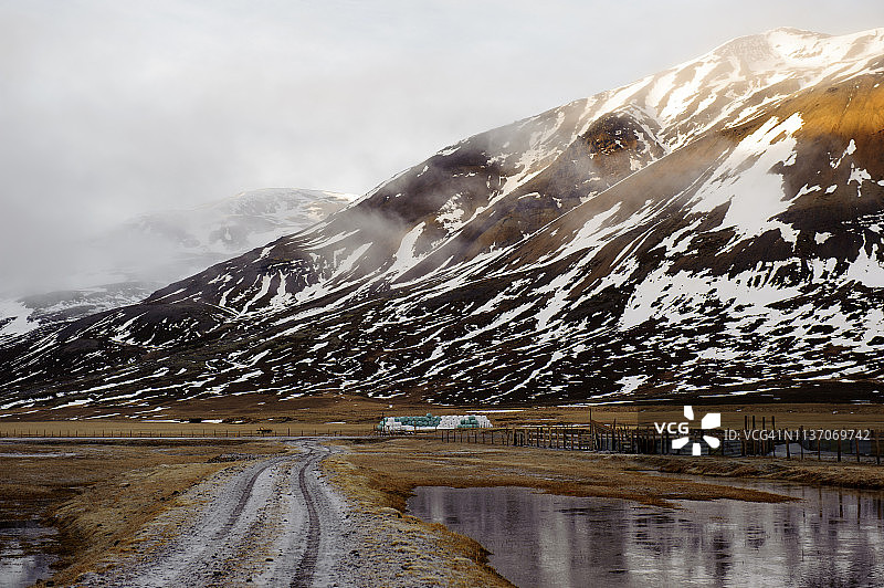 博尔加峡湾的乡村风光，冰岛西部图片素材