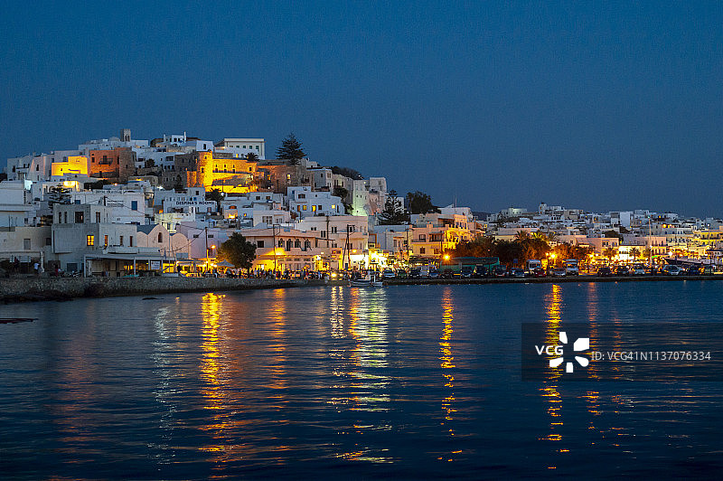 希腊纳克索斯岛霍拉景观图片素材