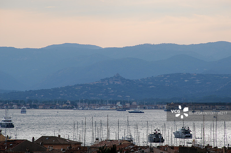 日落下的戛纳图片素材