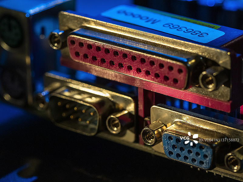 电脑PCB板端口图片素材