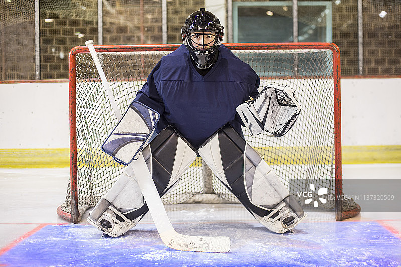 冰球守门员图片素材