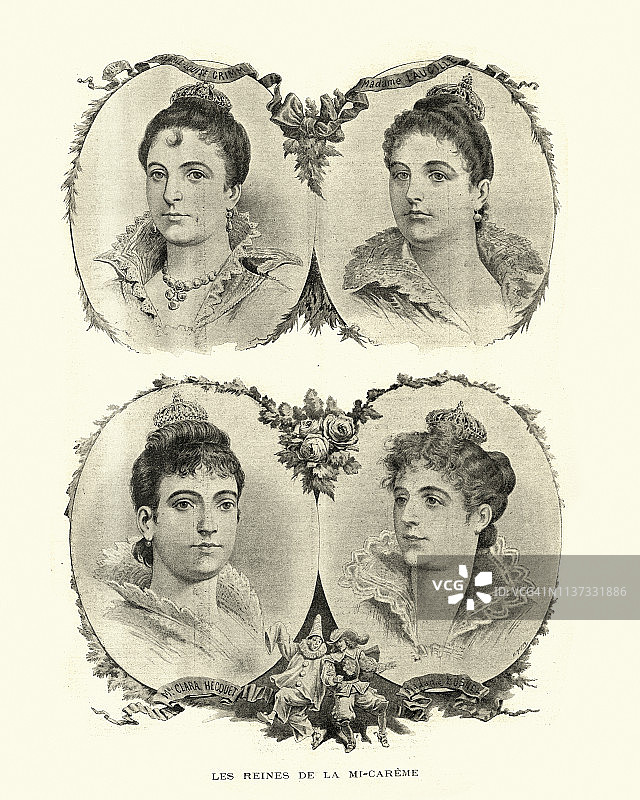法国1895年中斋节女王，19世纪图片素材