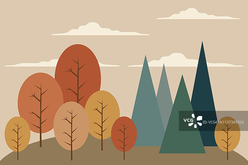 山地森林景观图片素材