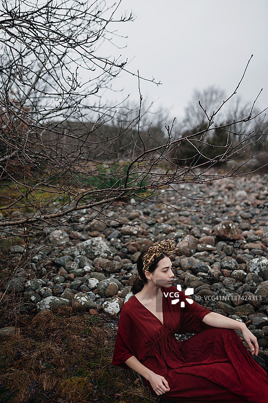 年轻女子的肖像图片素材