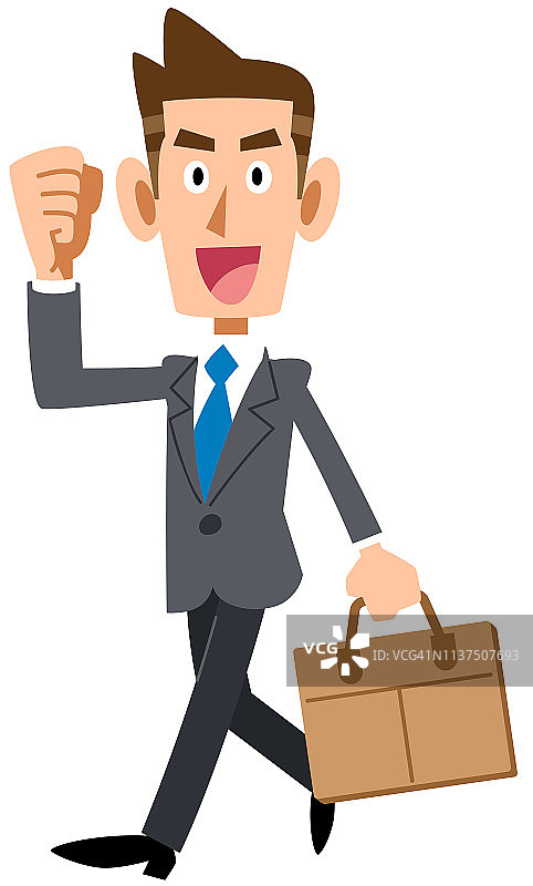 努力工作的商人图片素材