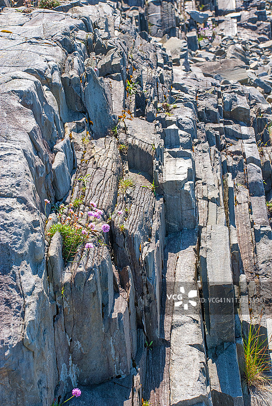 苏格兰西海岸的岩石图片素材