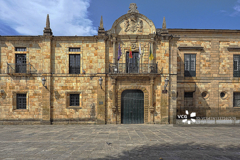巴洛克风格的洛伦扎市政厅，加利西亚图片素材
