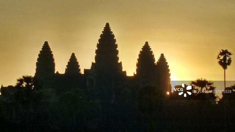 吴哥寺日出图片素材