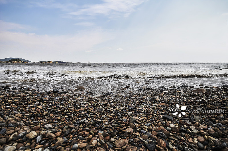 鹅卵石海滩图片素材
