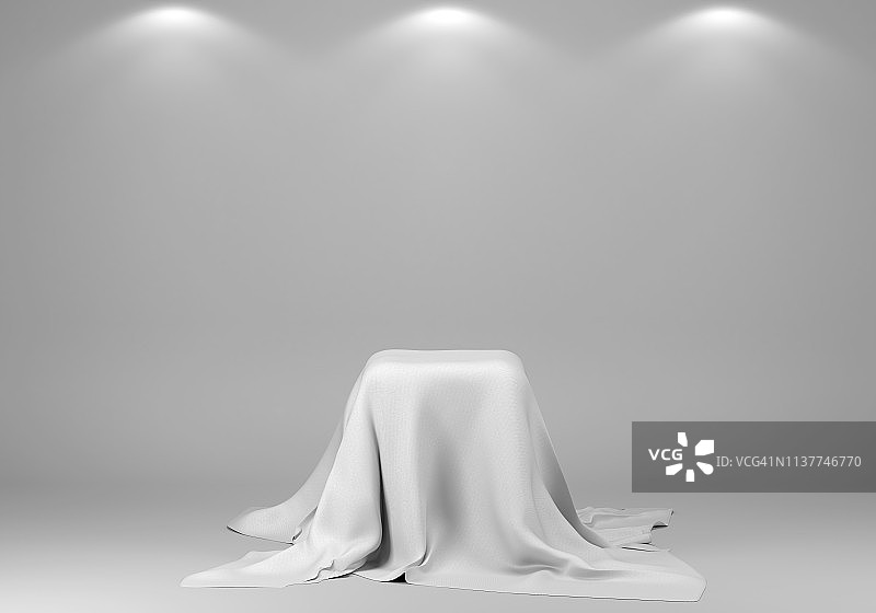 3D渲染：展示厅背景图片素材