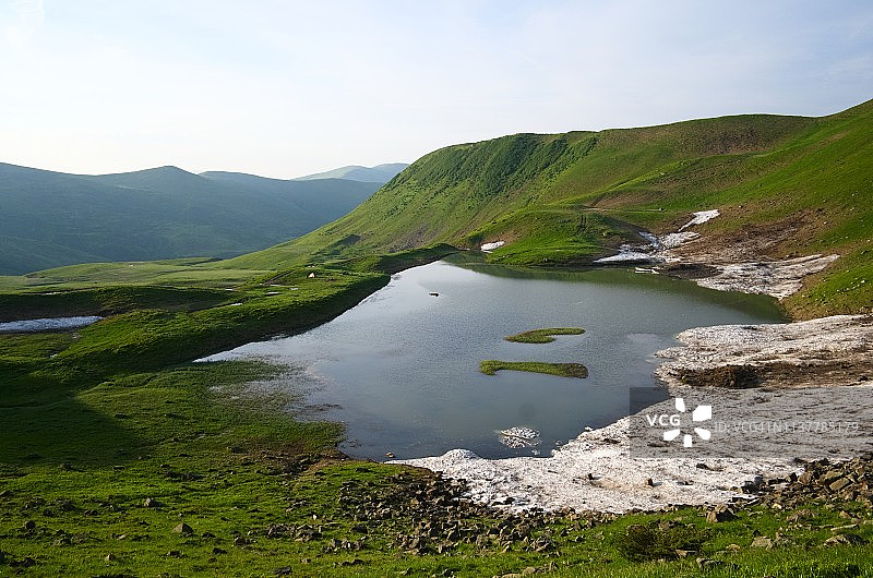 高山高山湖泊图片素材