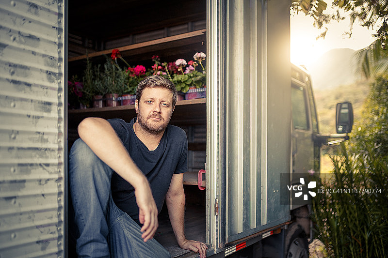 花店商人图片素材