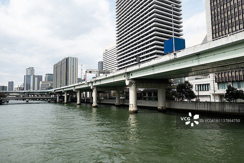 日本大阪中之岛的办公楼图片素材