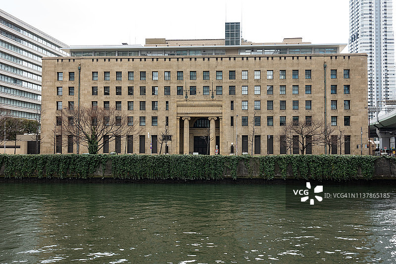 日本大阪中之岛的办公楼图片素材
