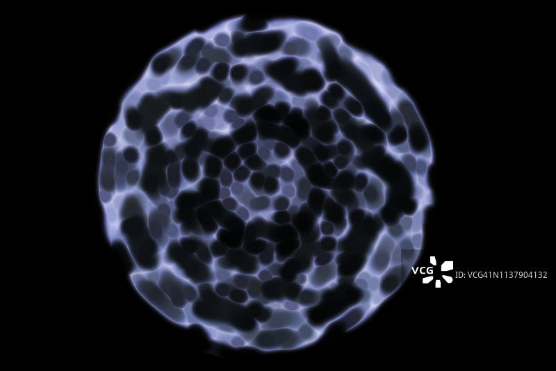 黑色背景圆形抽象图案图片素材