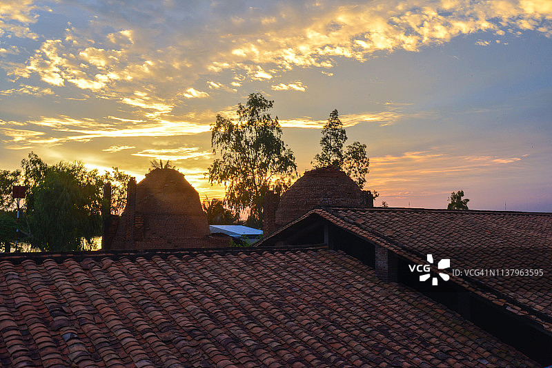 砖窑的俯视图图片素材