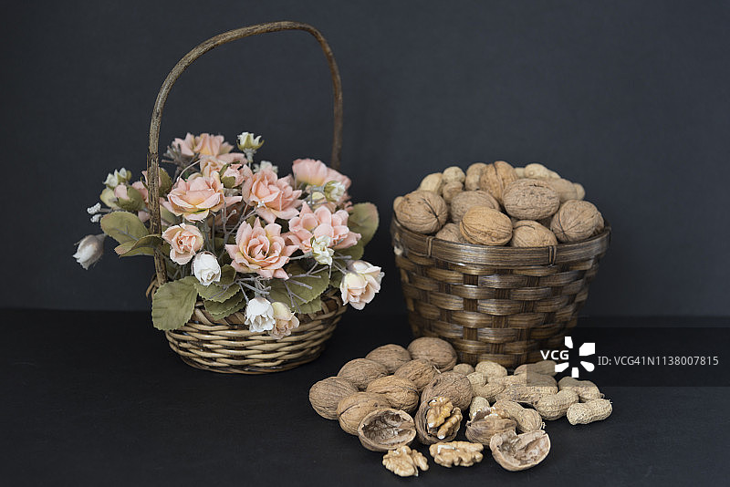 坚果静物图片素材