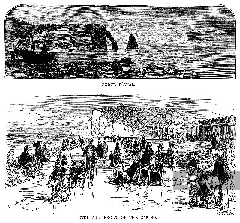 法国埃特勒塔南门图片素材