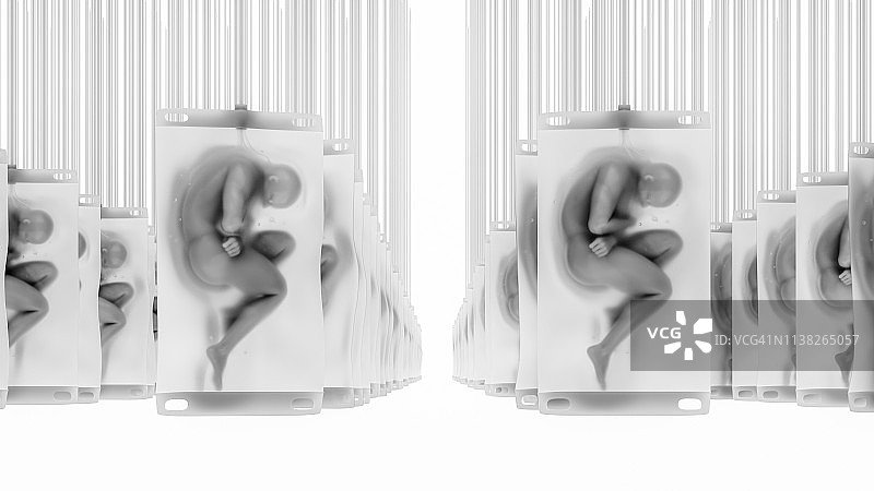 未来主义电子人成长图片素材