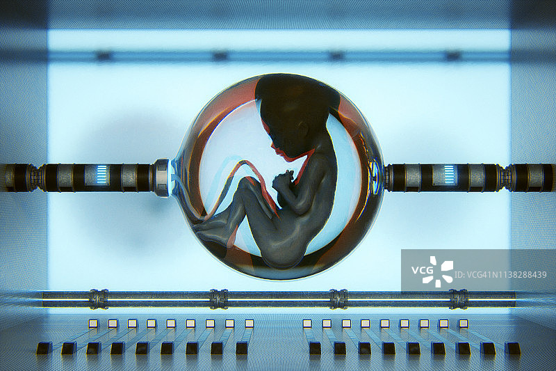 未来主义电子人成长图片素材