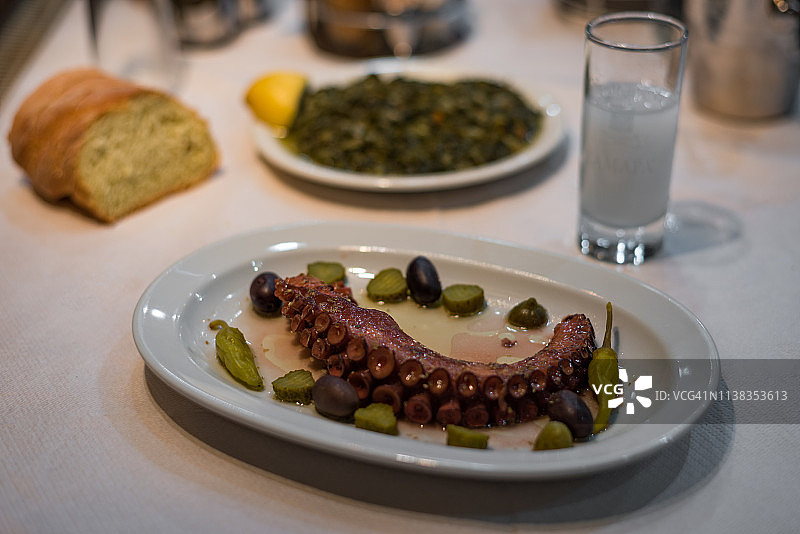 希腊风味章鱼图片素材