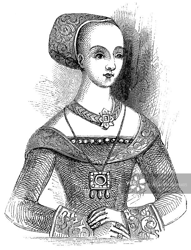 英格兰王后伊丽莎白·伍德维尔（15世纪）图片素材