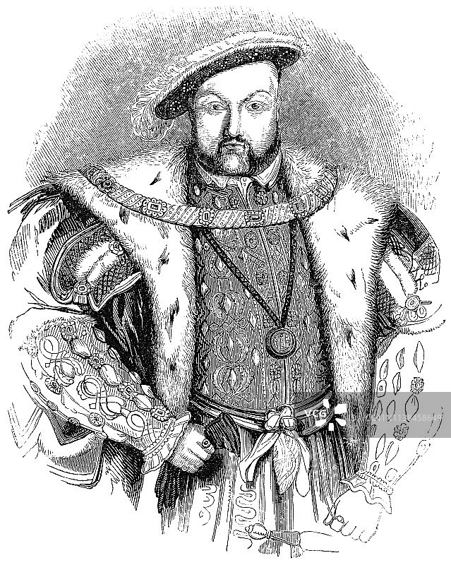 英格兰国王亨利八世（16世纪）图片素材