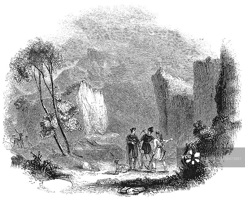 英格兰约克郡乡村 - 15世纪图片素材