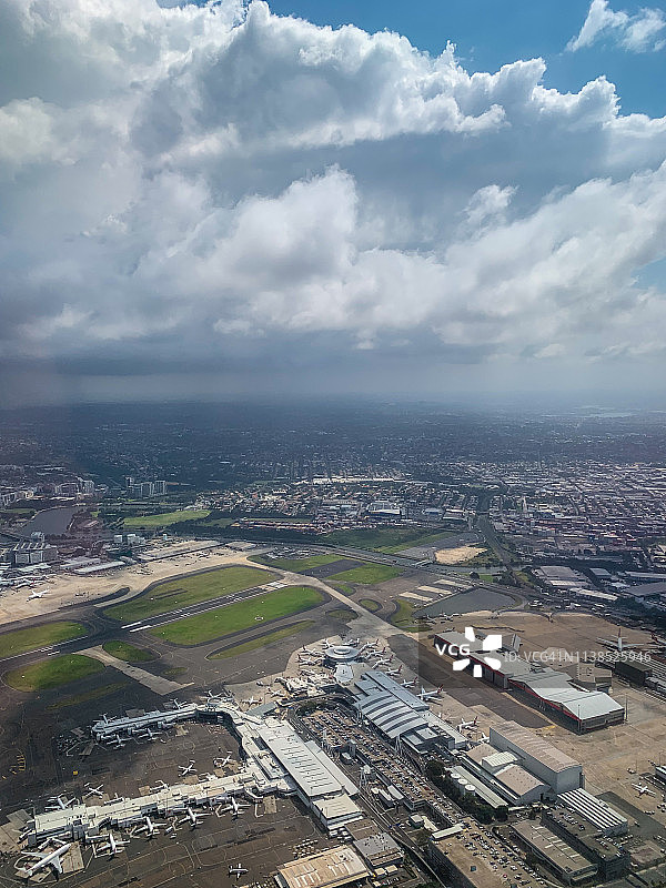 悉尼机场航拍图片素材