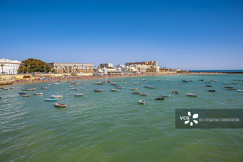 安达卢西亚加的斯拉卡莱塔海滩图片素材