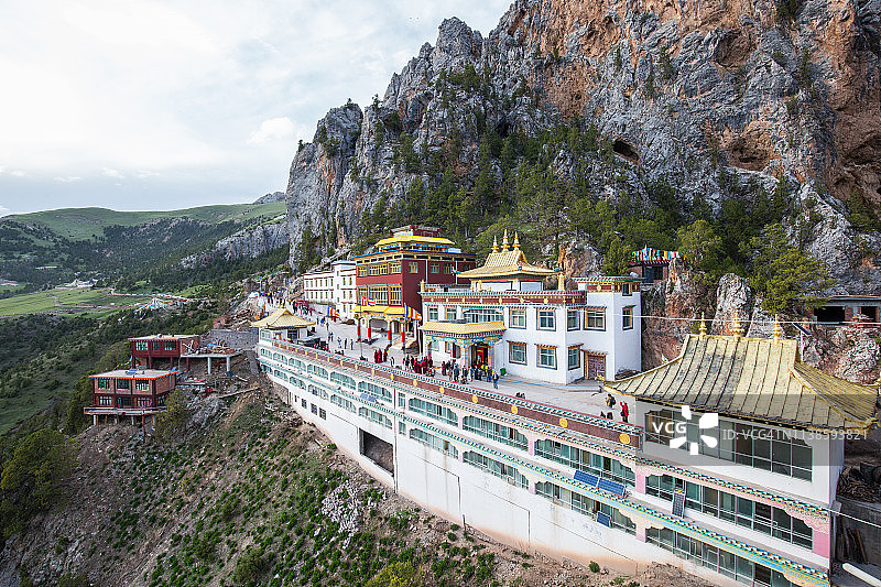 寺庙，中国青海玉树图片素材