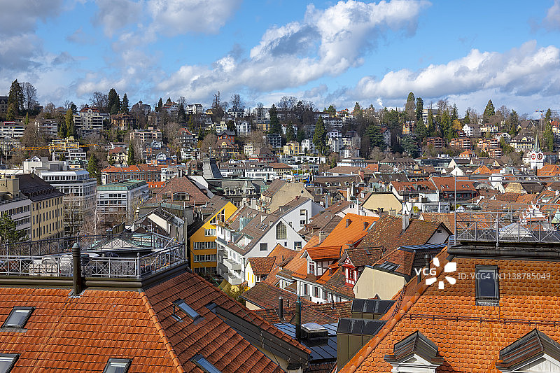 圣加仑城市风光图片素材