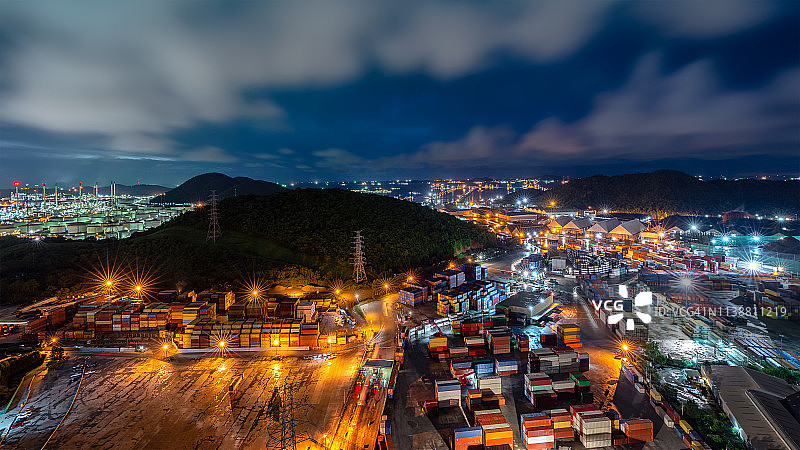 集装箱货船图片素材