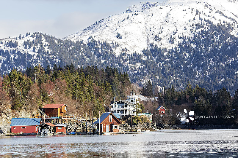 哈利伯特湾，基奈半岛，阿拉斯加图片素材