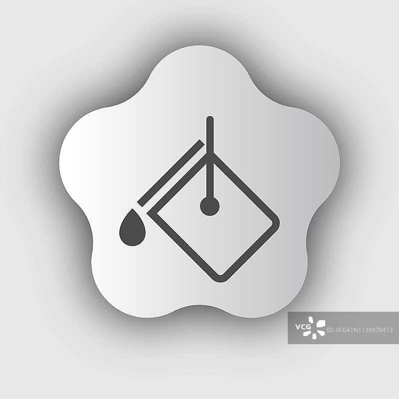 油漆桶图标。图片素材